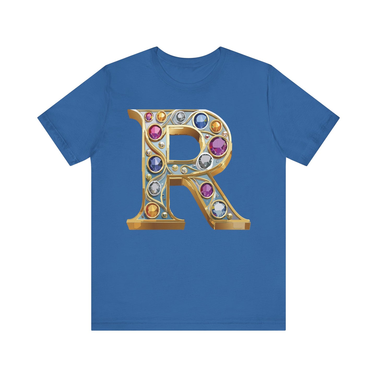 Letter Shirt, Shirt with Letters, Tee Shirt with Gold Letter, Shirt with Antique Letters
