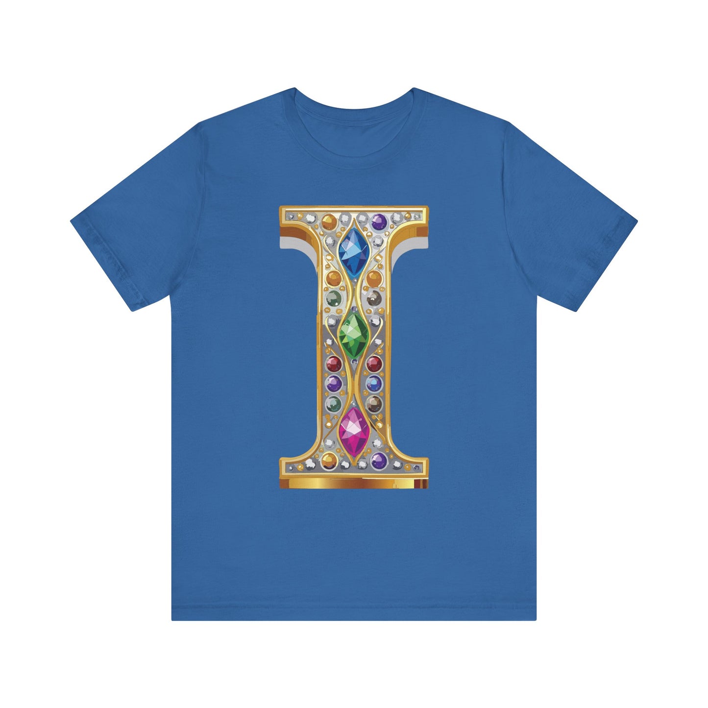 Letter Shirt, Shirt with Letters, Tee Shirt with Gold Letter, Shirt with Antique Letters