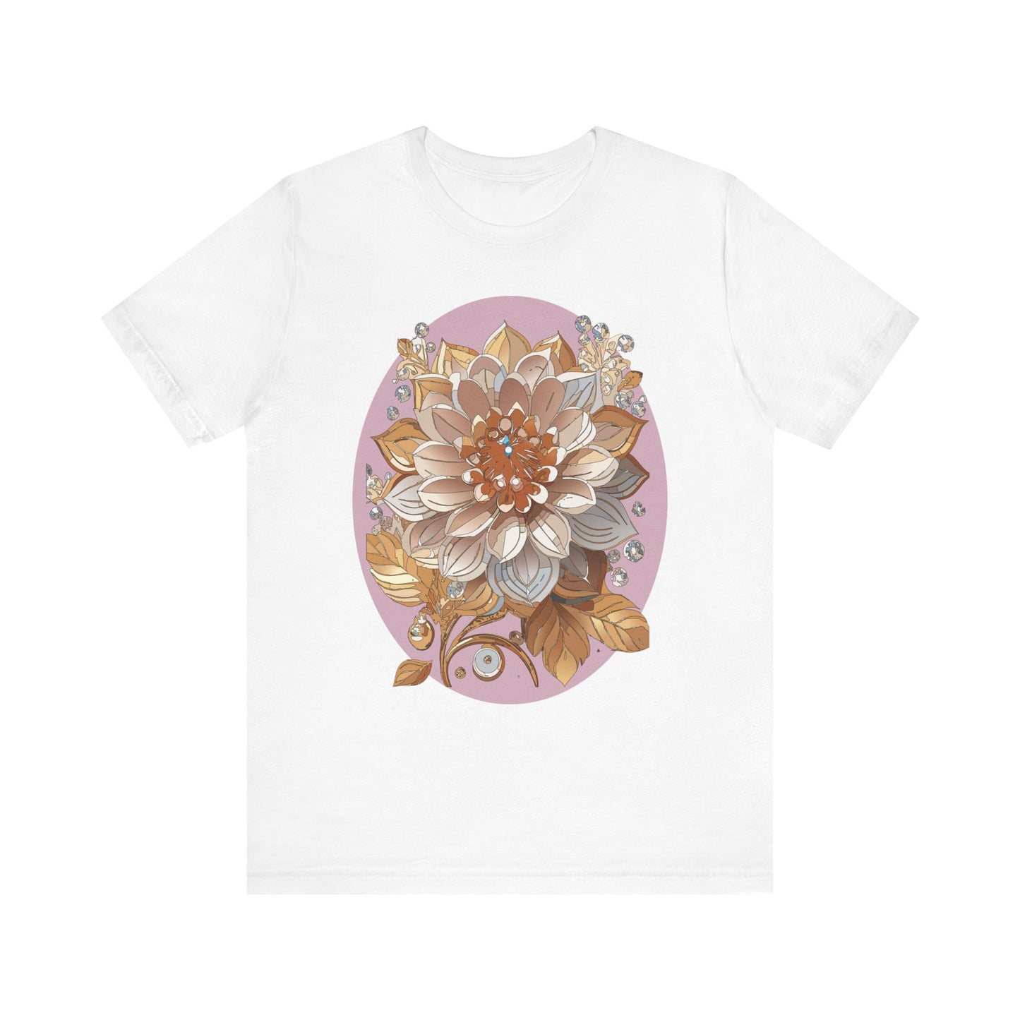 Floral Shirt, Flower Shirt, Tee Shirt with Antique Flower
