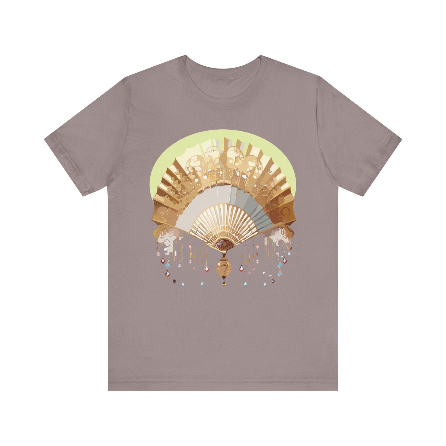 Fan shirt, Shirt with Fan, Tee Shirt with Gold Blower