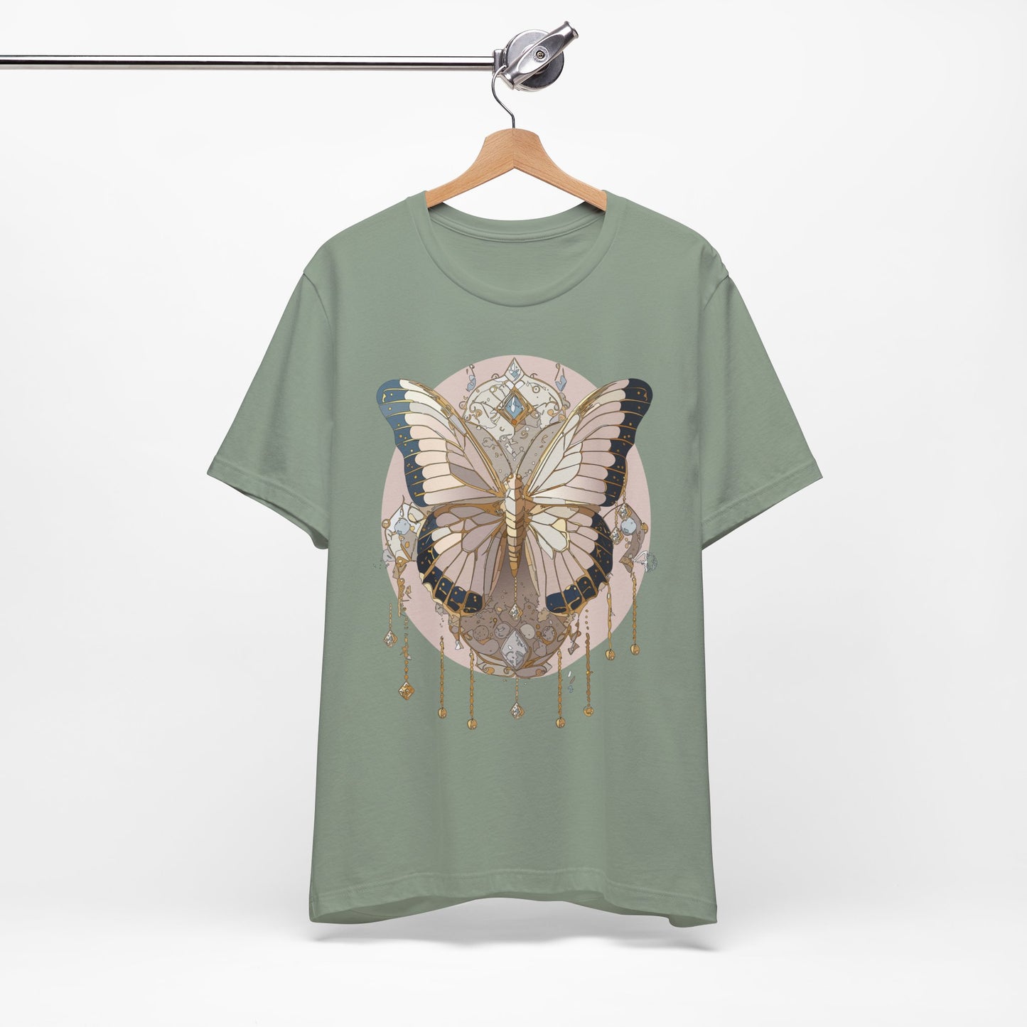 Butterfly Shirt, Shirt with Butterfly, Tee Shirt with Antique Butterfly