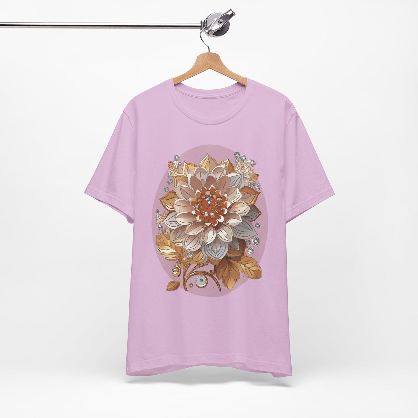 Floral Shirt, Flower Shirt, Tee Shirt with Antique Flower
