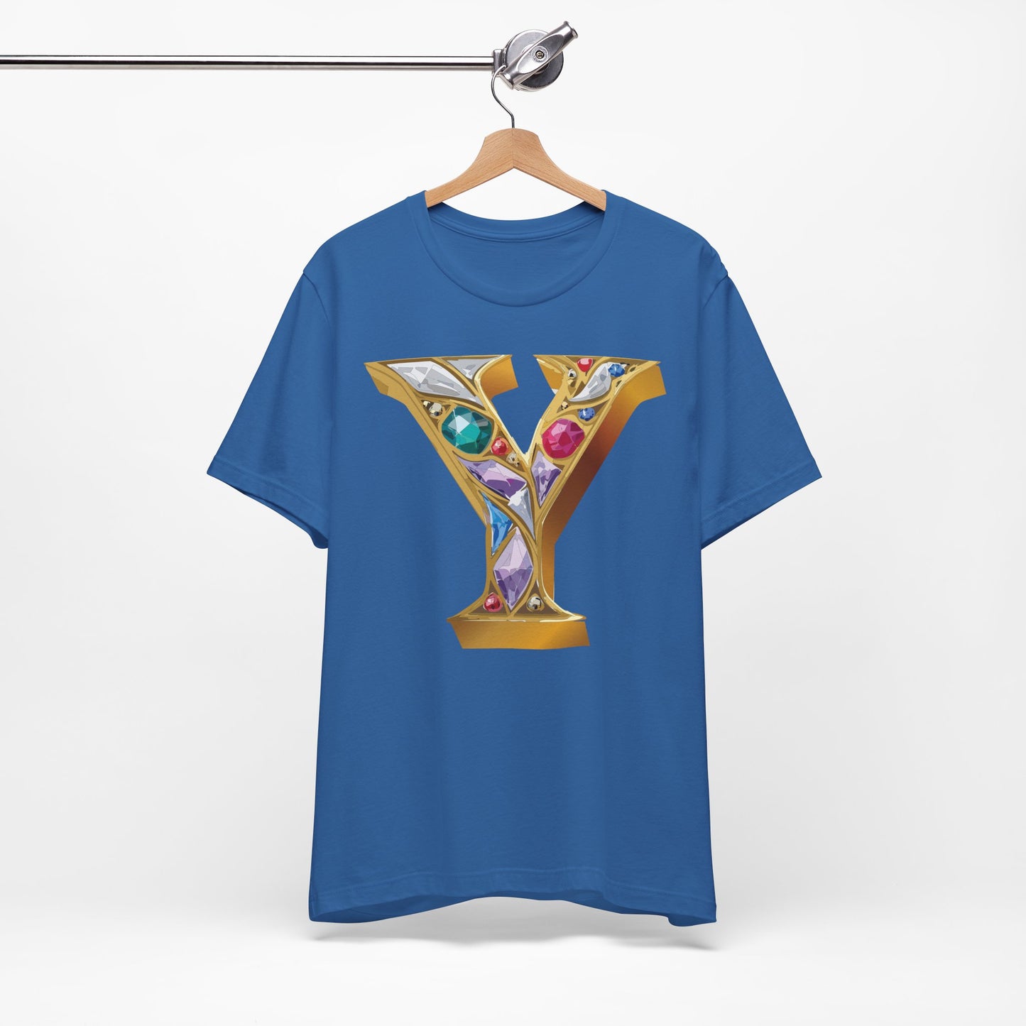 Letter Shirt, Shirt with Letters, Tee Shirt with Gold Letter, Shirt with Antique Letters