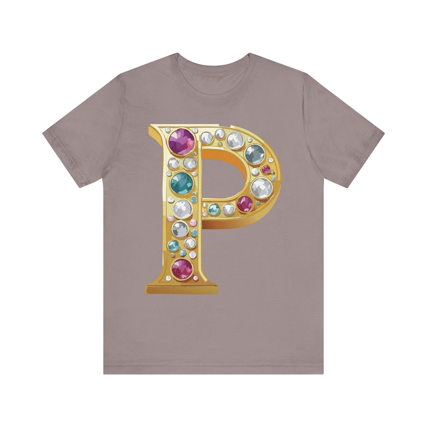 Letter Shirt, Shirt with Letters, Tee Shirt with Gold Letter, Shirt with Antique Letters