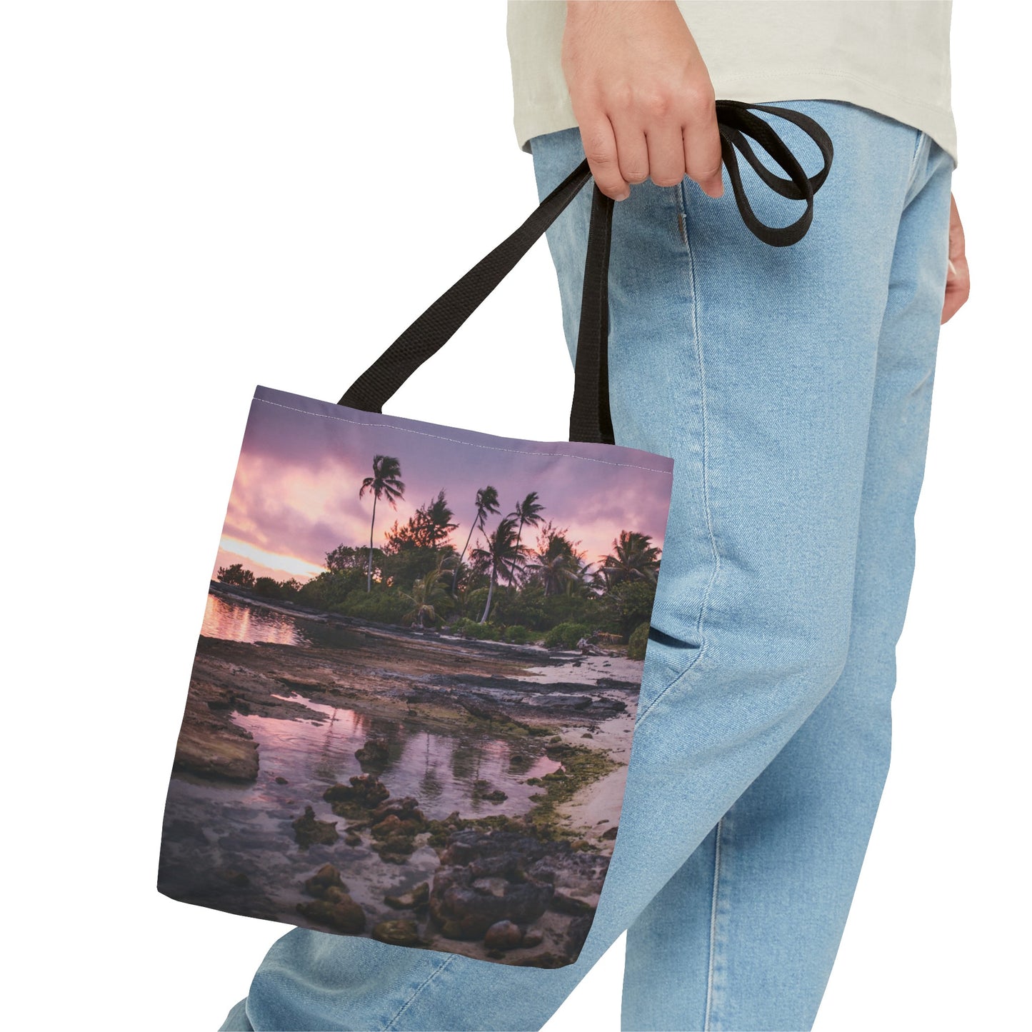 Canvas Bag with Beach Prints