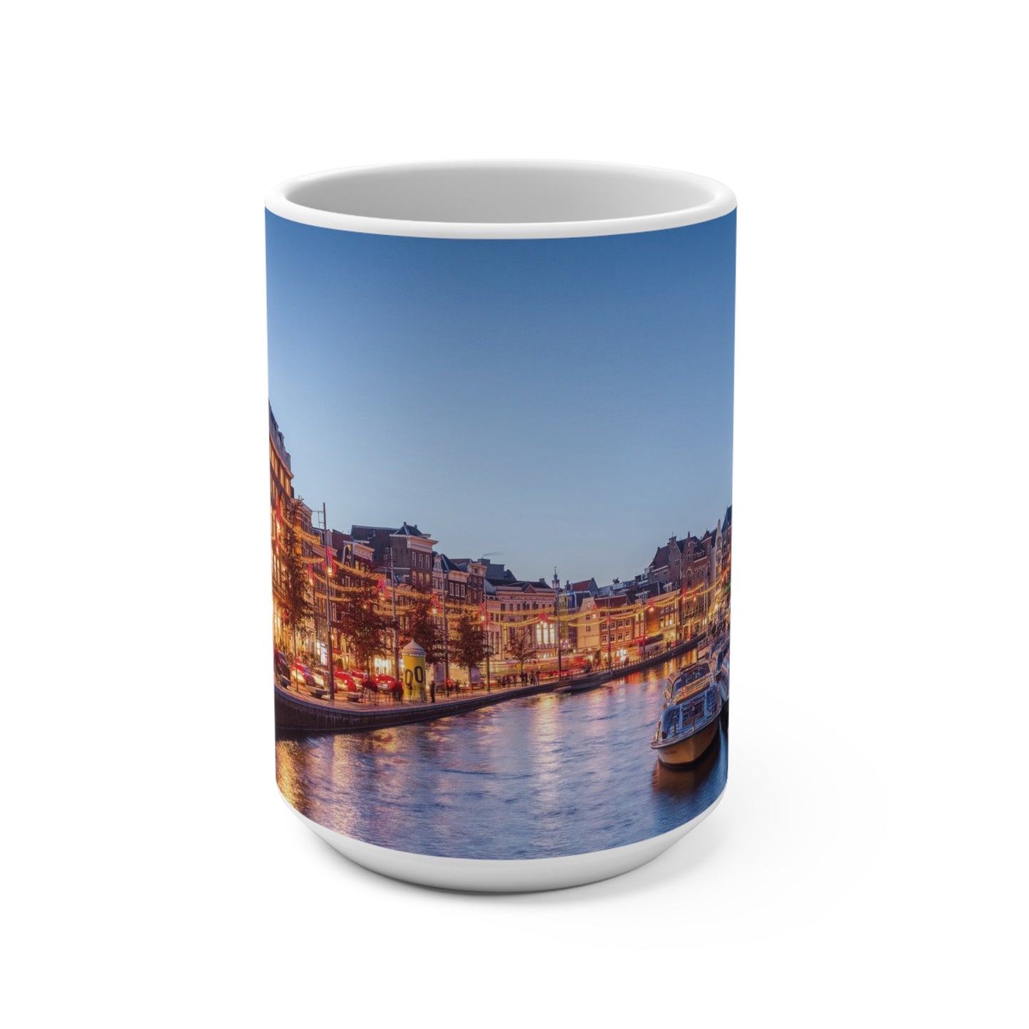 Coffee & Tea Mug with City prints, 15oz