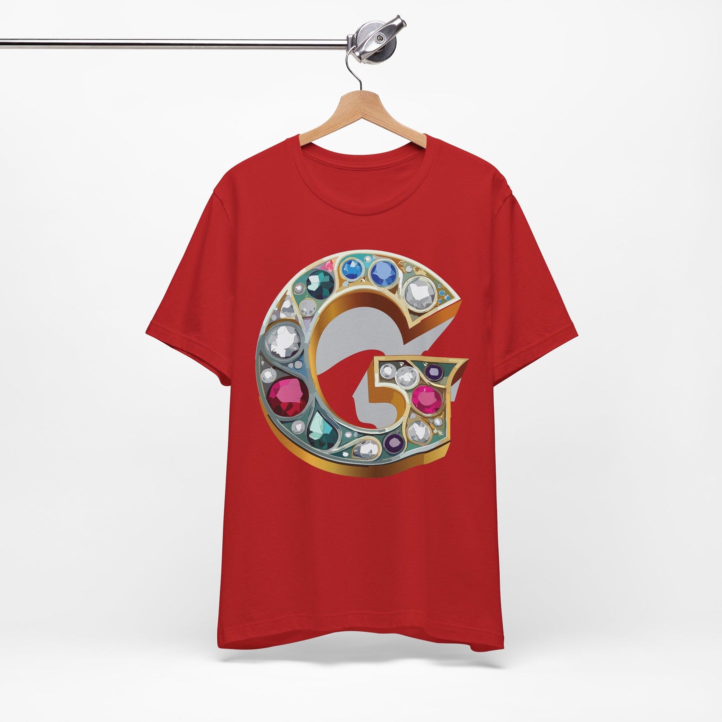 Letter Shirt, Shirt with Letters, Tee Shirt with Gold Letter, Shirt with Antique Letters