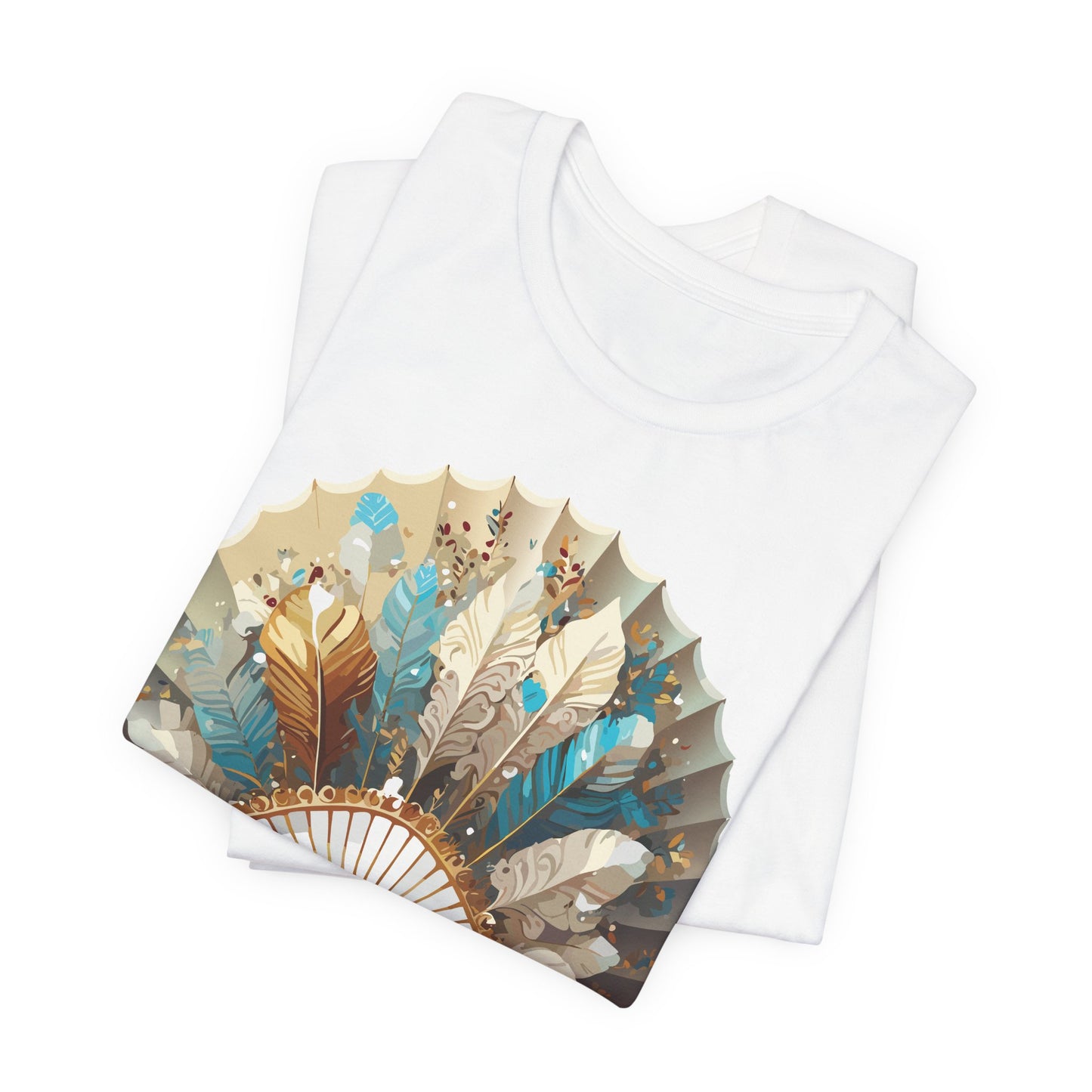Fan shirt, Shirt with Fan, Tee Shirt with Gold Blower