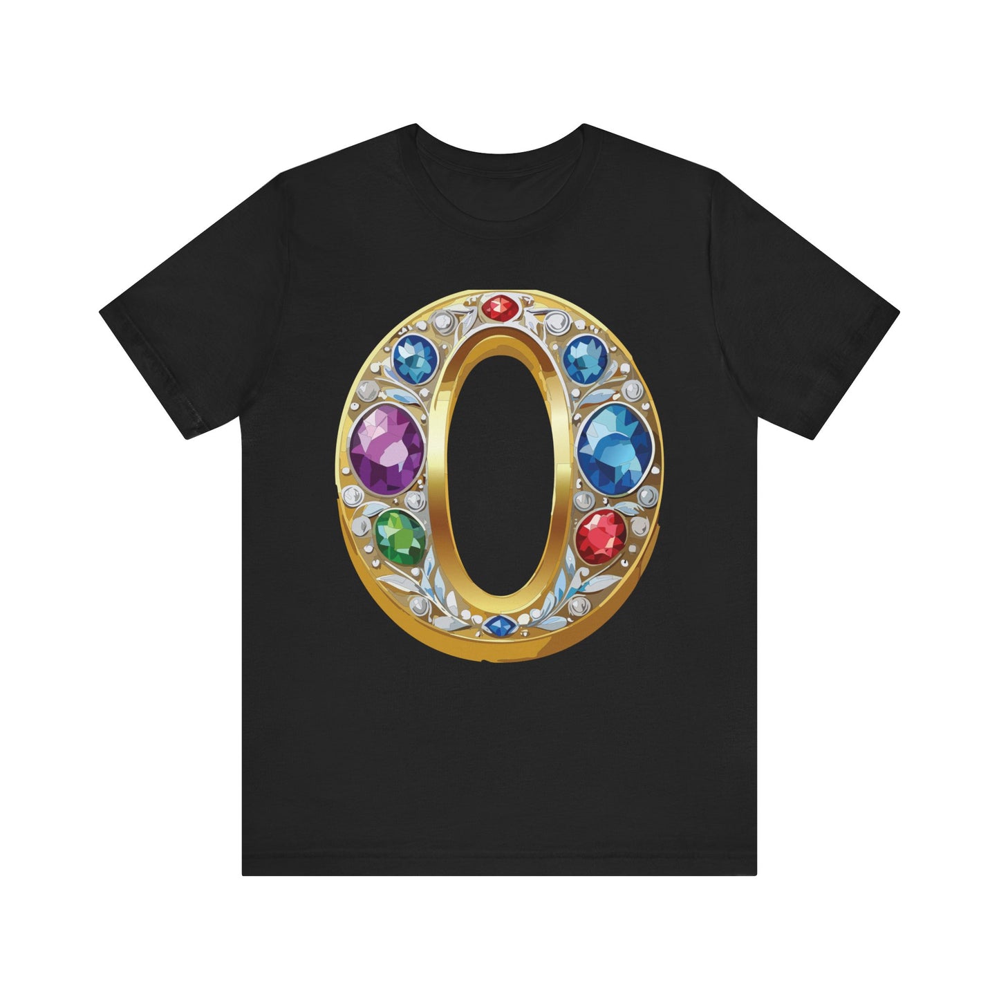 Letter Shirt, Shirt with Letters, Tee Shirt with Gold Letter, Shirt with Antique Letters