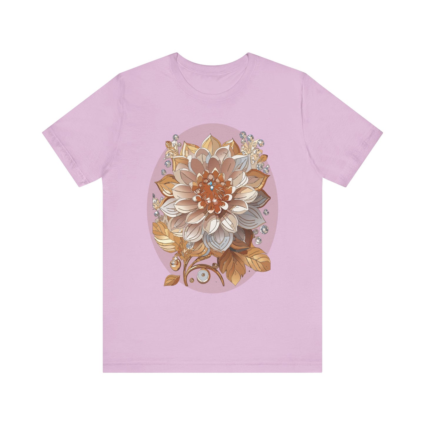 Floral Shirt, Flower Shirt, Tee Shirt with Antique Flower