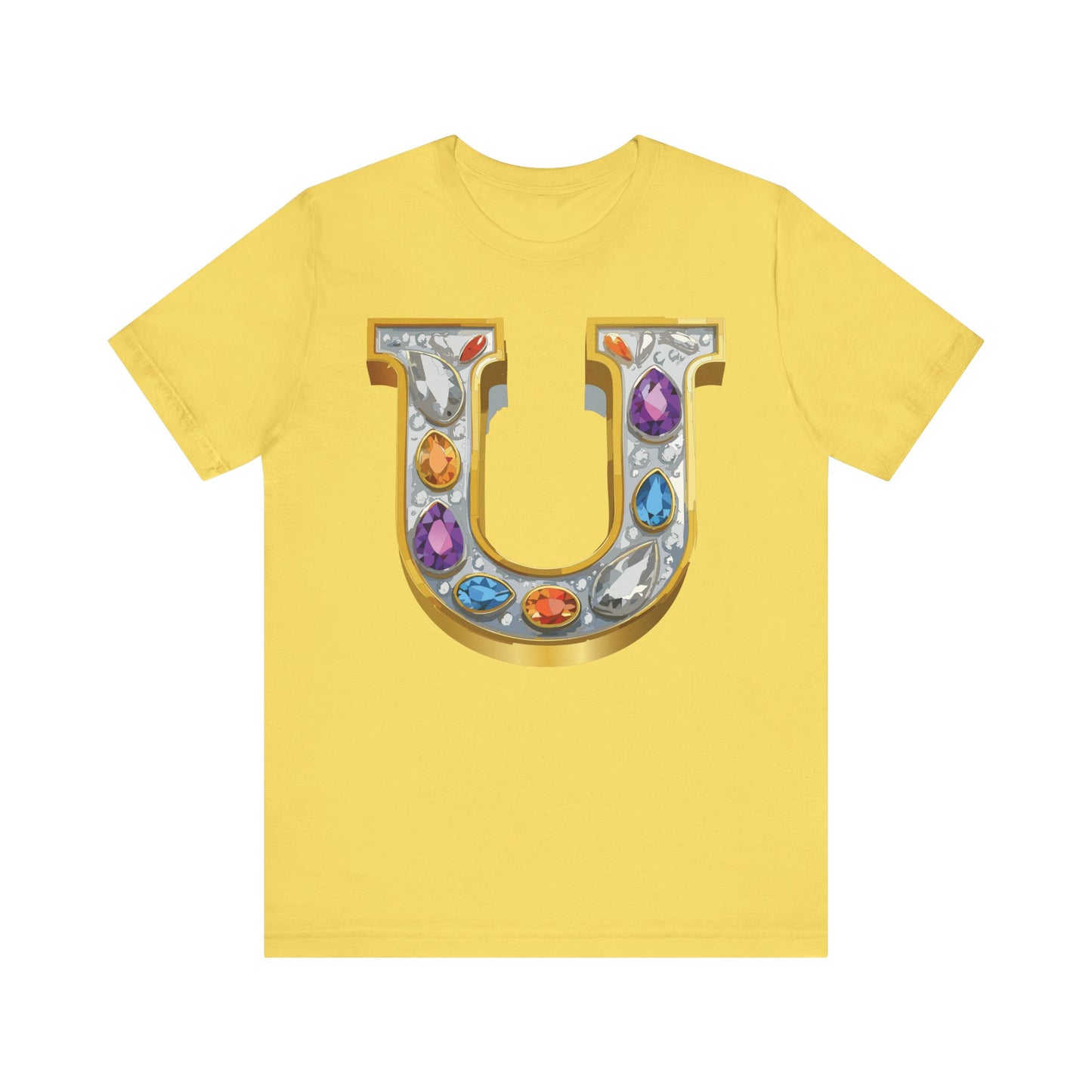Letter Shirt, Shirt with Letters, Tee Shirt with Gold Letter, Shirt with Antique Letters