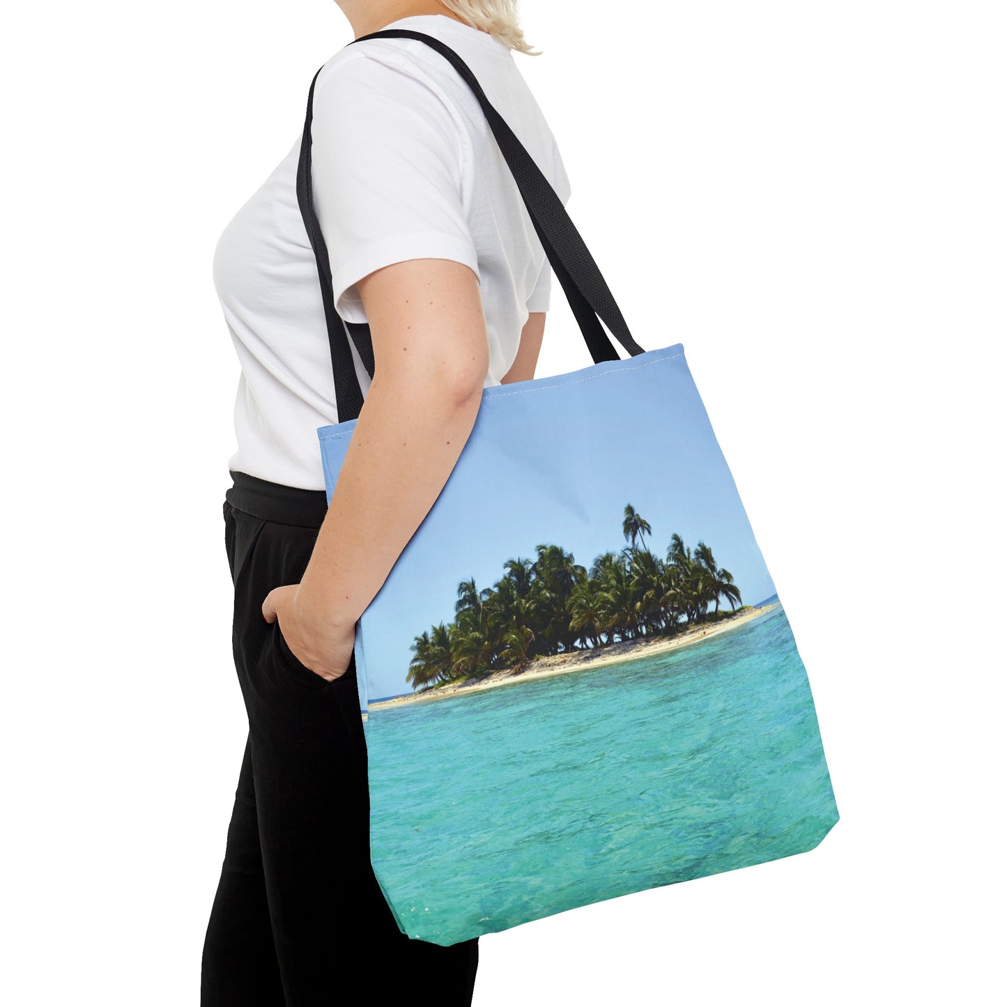 Canvas Bag with Beach Prints