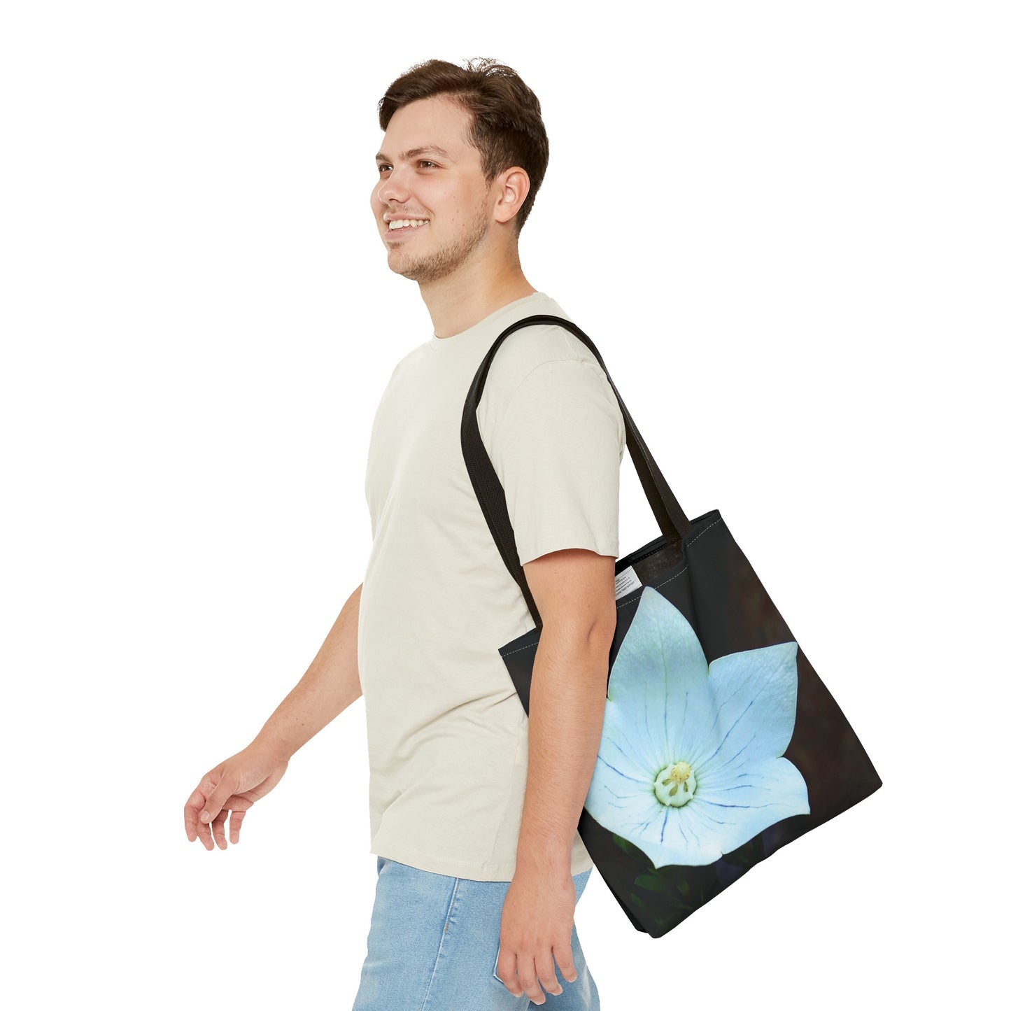 Canvas Bag with Floral Prints