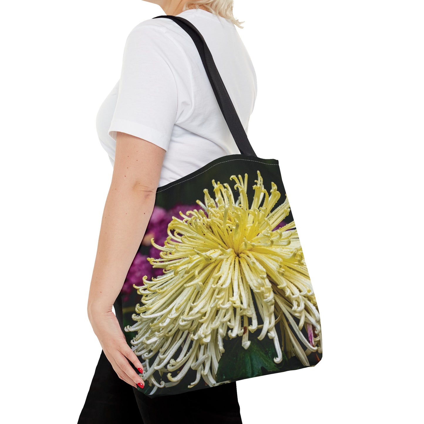 Canvas Bag with Floral Prints