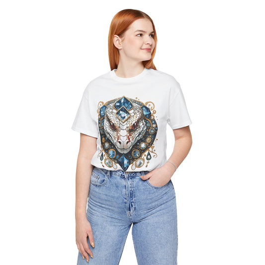 Animal Shirt, Shirt with Animal, Tee Shirt with Gold Animal Medal, Shirt with Antique Animal Medallion