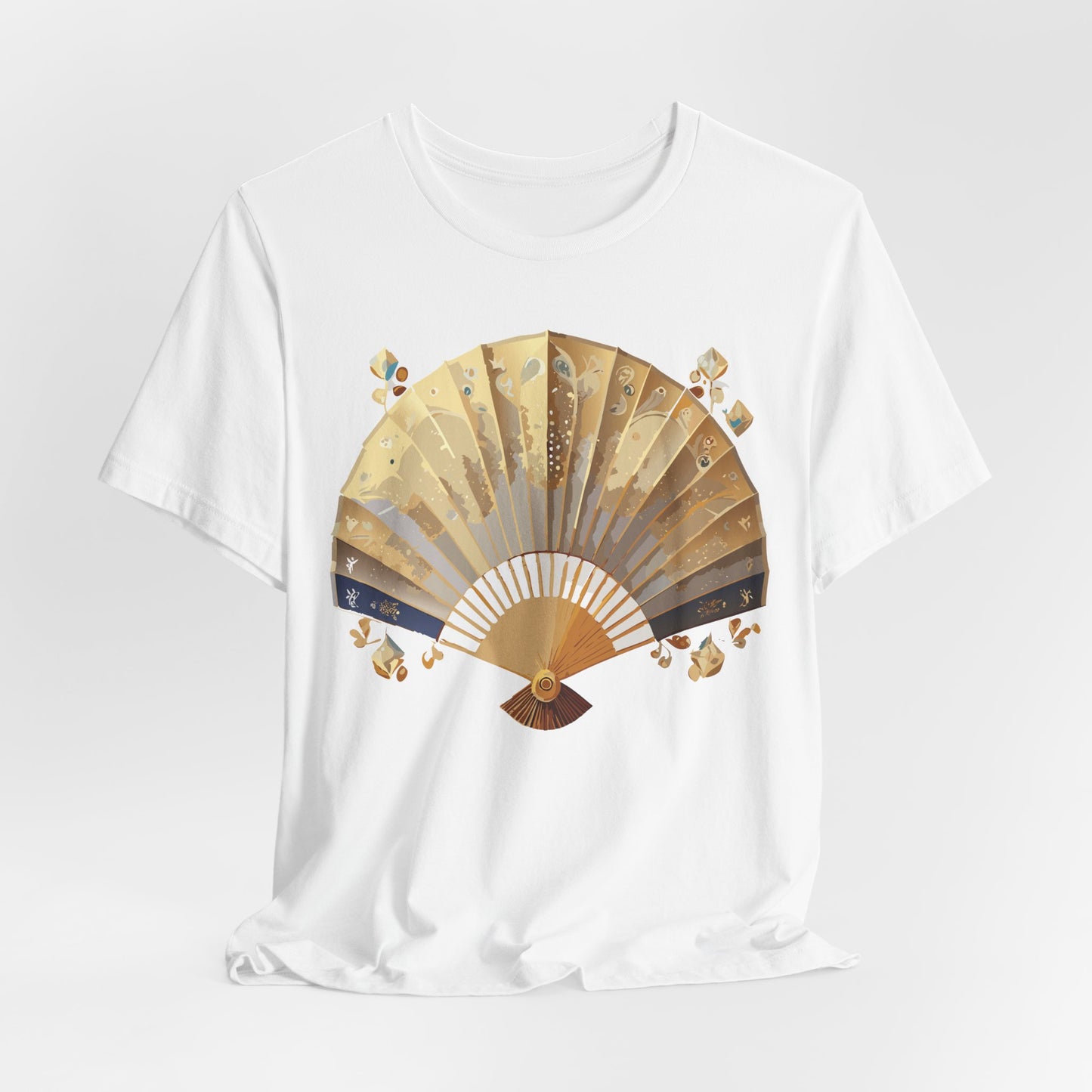 Fan shirt, Shirt with Fan, Tee Shirt with Gold Blower