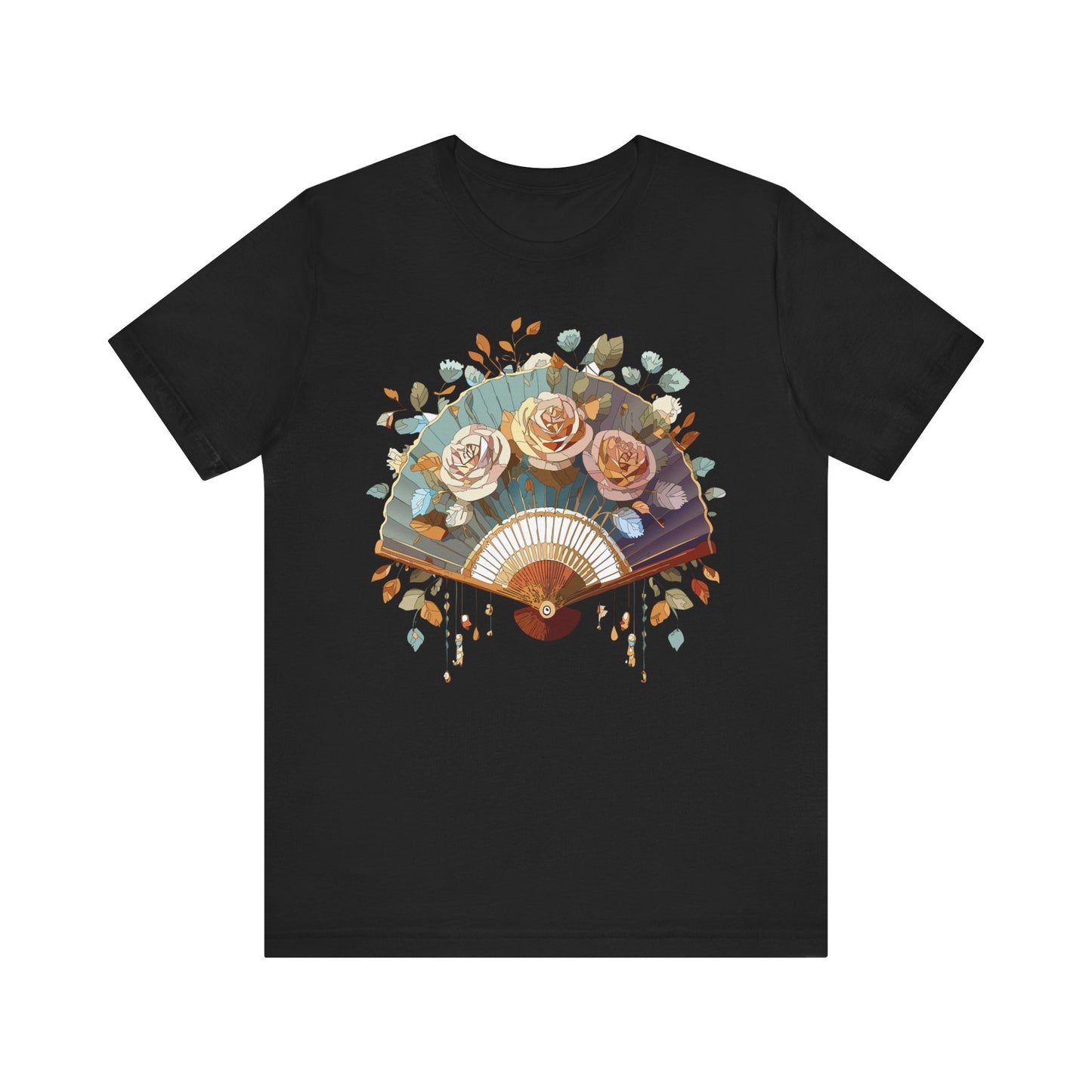 Fan shirt, Shirt with Fan, Tee Shirt with Gold Blower