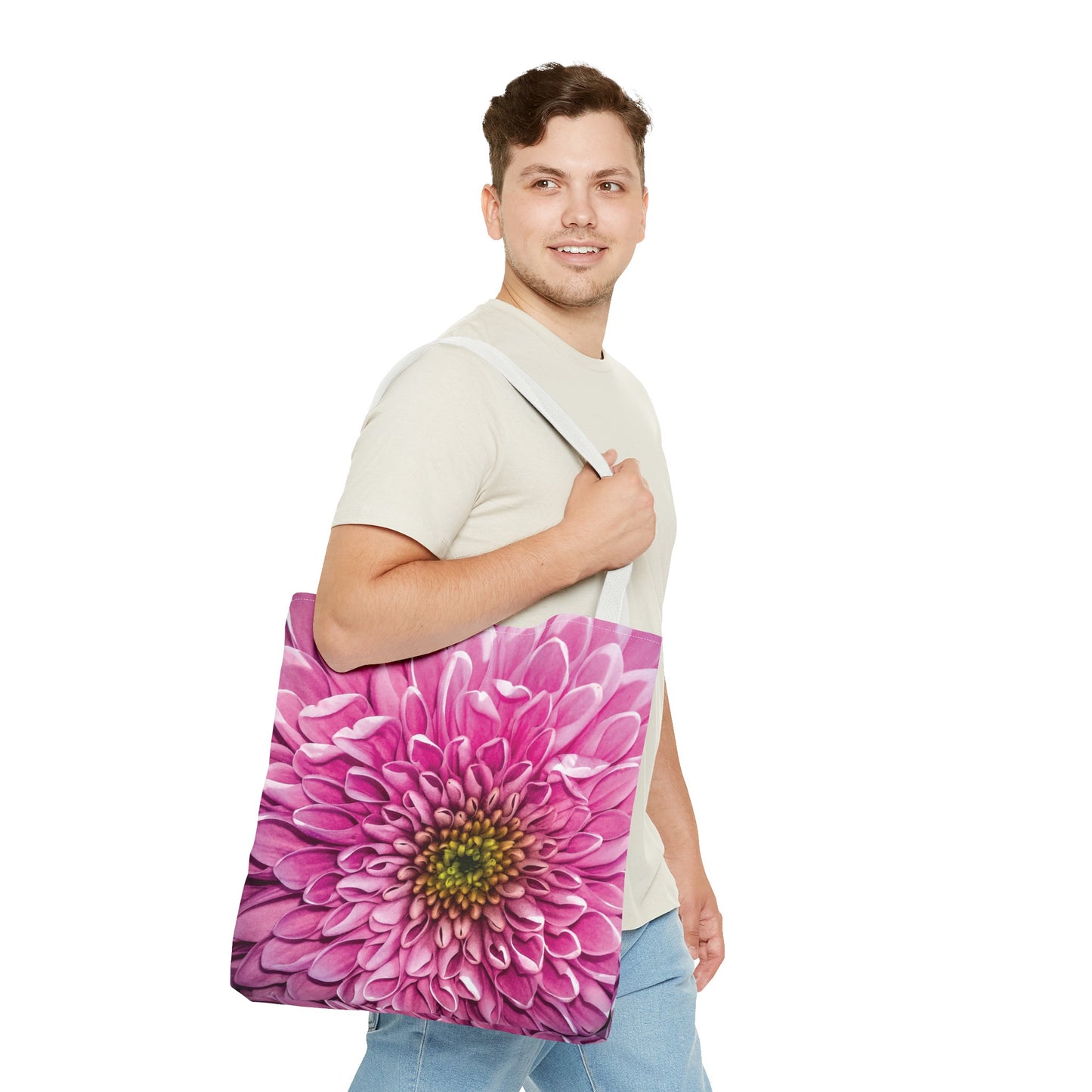 Canvas Bag with Floral Prints