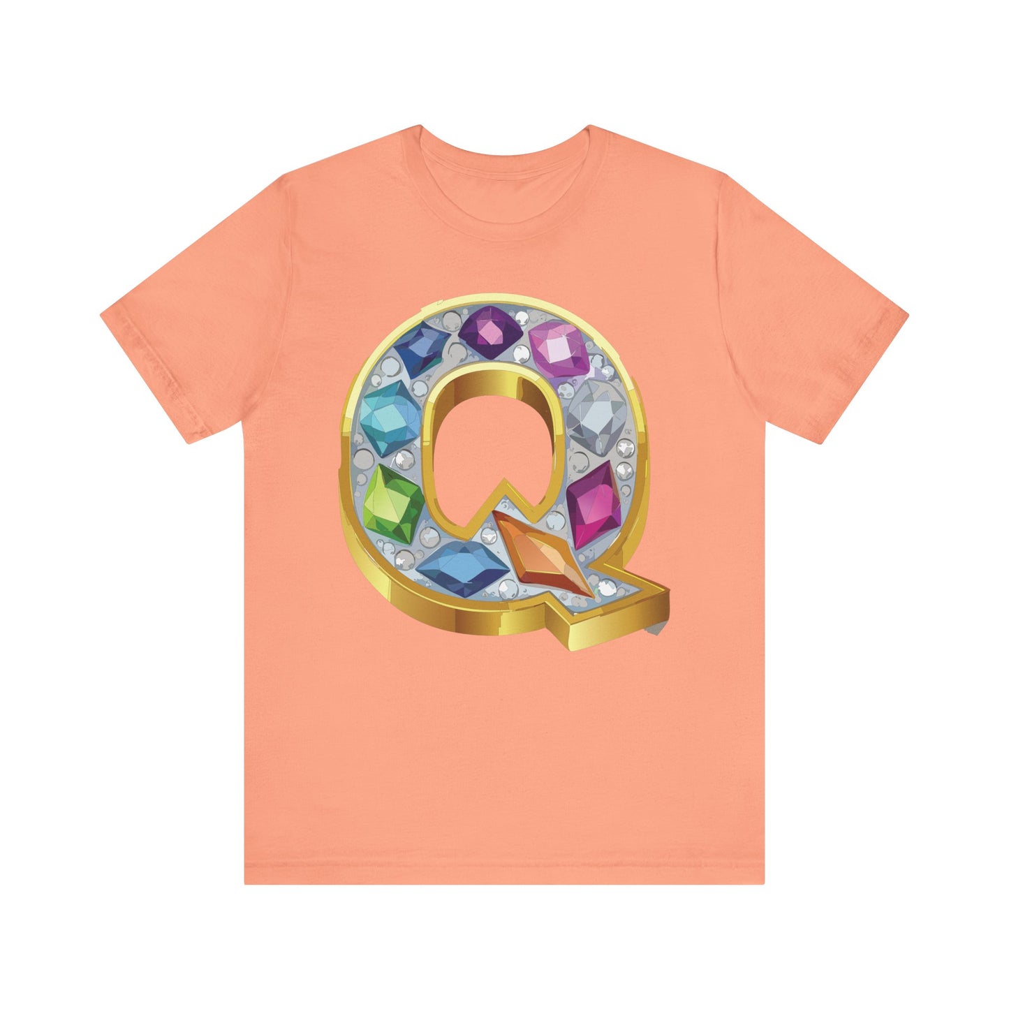 Letter Shirt, Shirt with Letters, Tee Shirt with Gold Letter, Shirt with Antique Letters