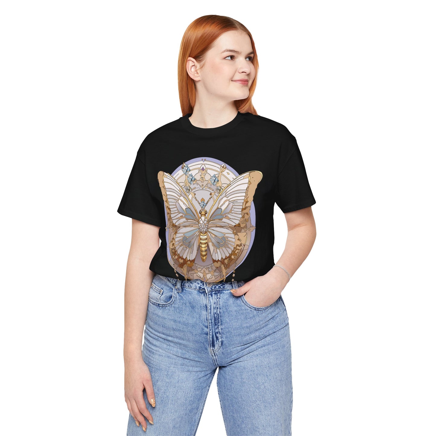 Butterfly Shirt, Shirt with Butterfly, Tee Shirt with Antique Butterfly
