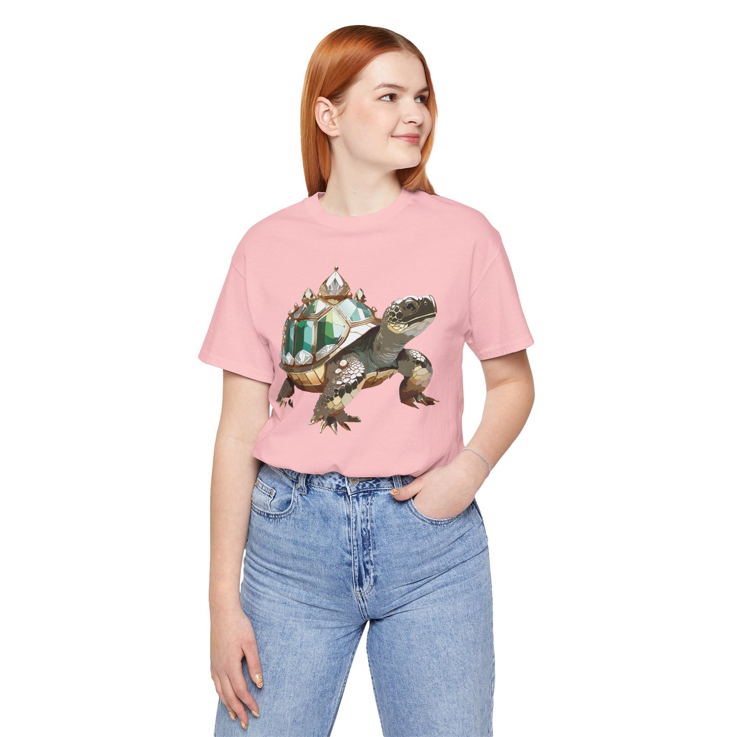 Animal Shirt, Shirt with Animal, Tee Shirt with Gold Animal Medal, Shirt with Antique Animal Medallion
