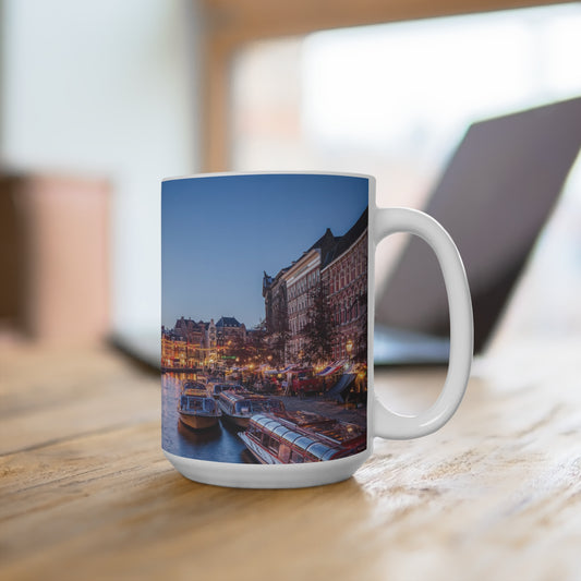 Coffee & Tea Mug with City prints, 15oz