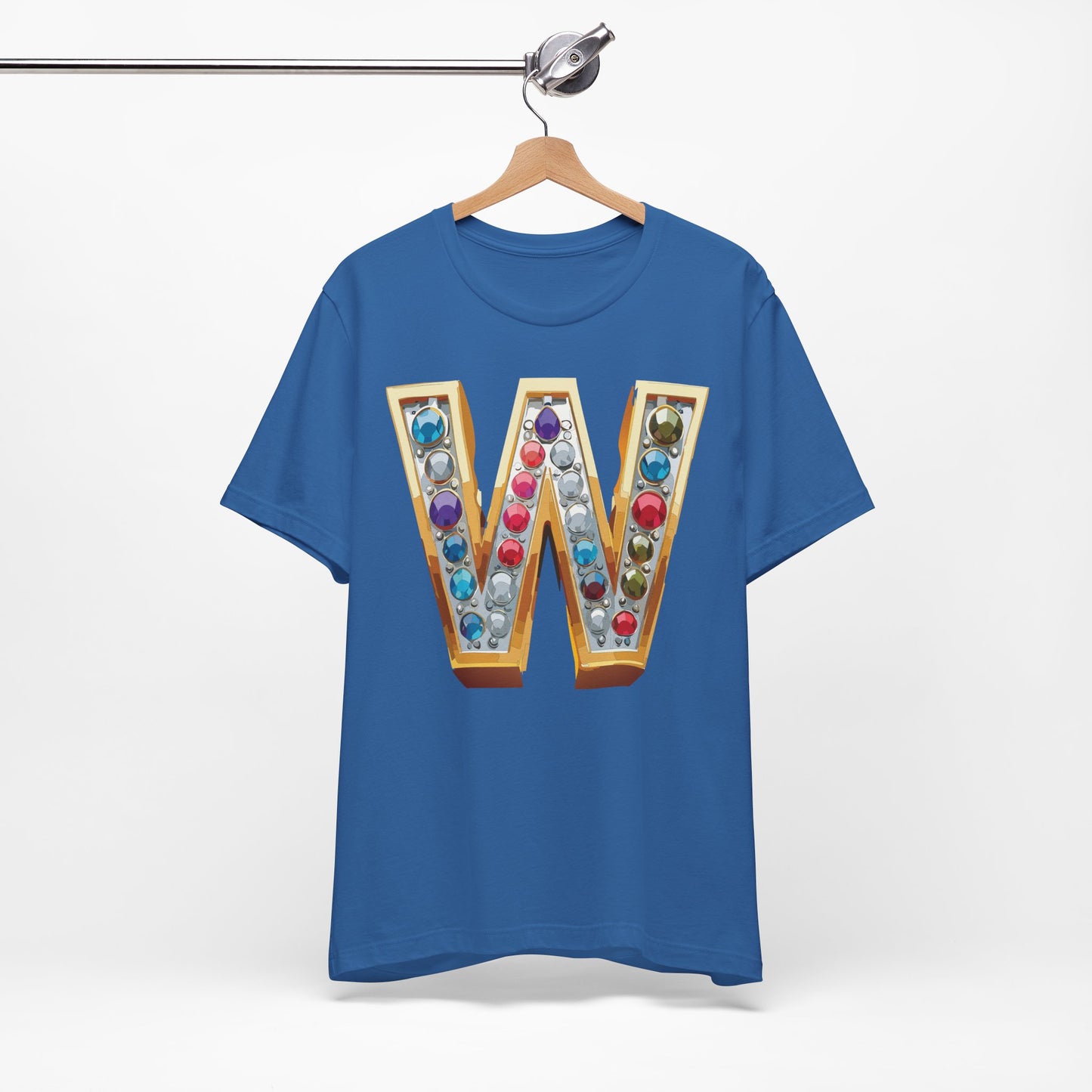 Letter Shirt, Shirt with Letters, Tee Shirt with Gold Letter, Shirt with Antique Letters