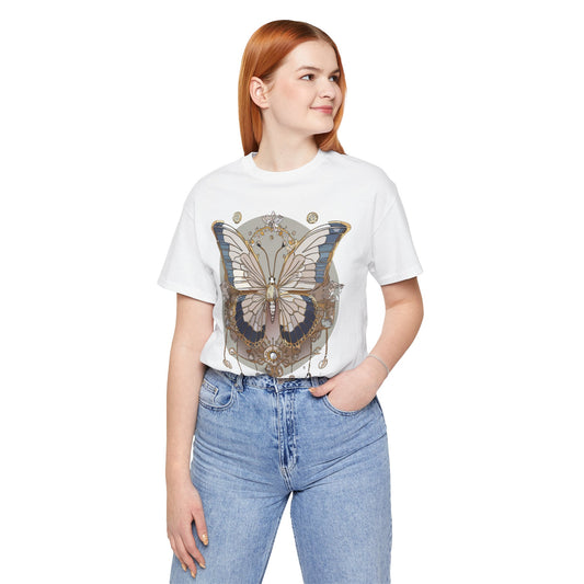Butterfly Shirt, Shirt with Butterfly, Tee Shirt with Antique Butterfly