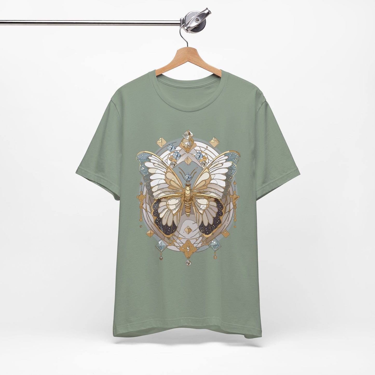 Butterfly Shirt, Shirt with Butterfly, Tee Shirt with Antique Butterfly