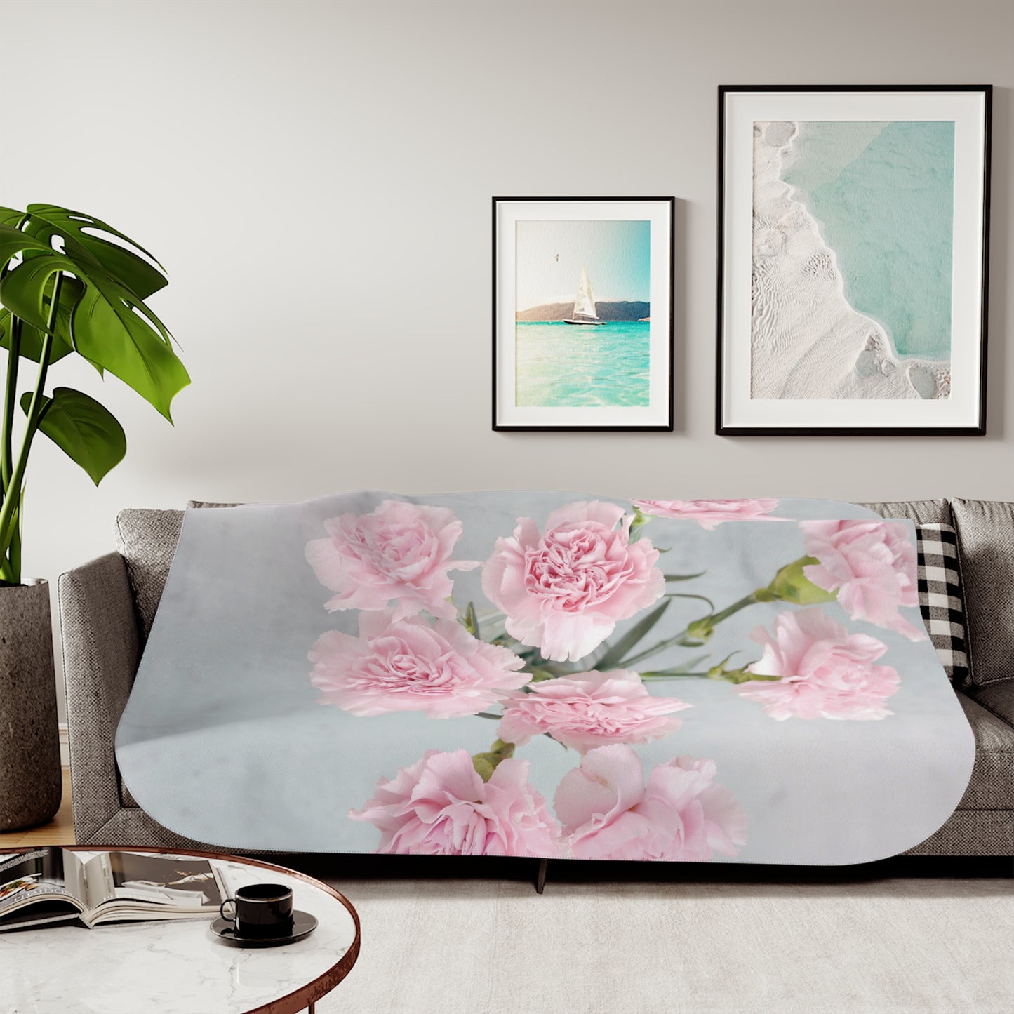 Floral Sherpa Blanket