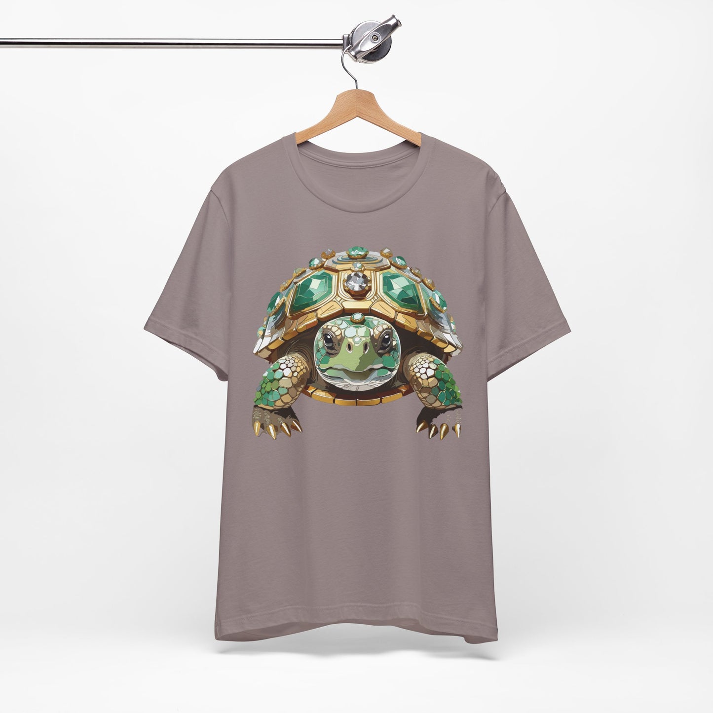Animal Shirt, Shirt with Animal, Tee Shirt with Gold Animal Medal, Shirt with Antique Animal Medallion