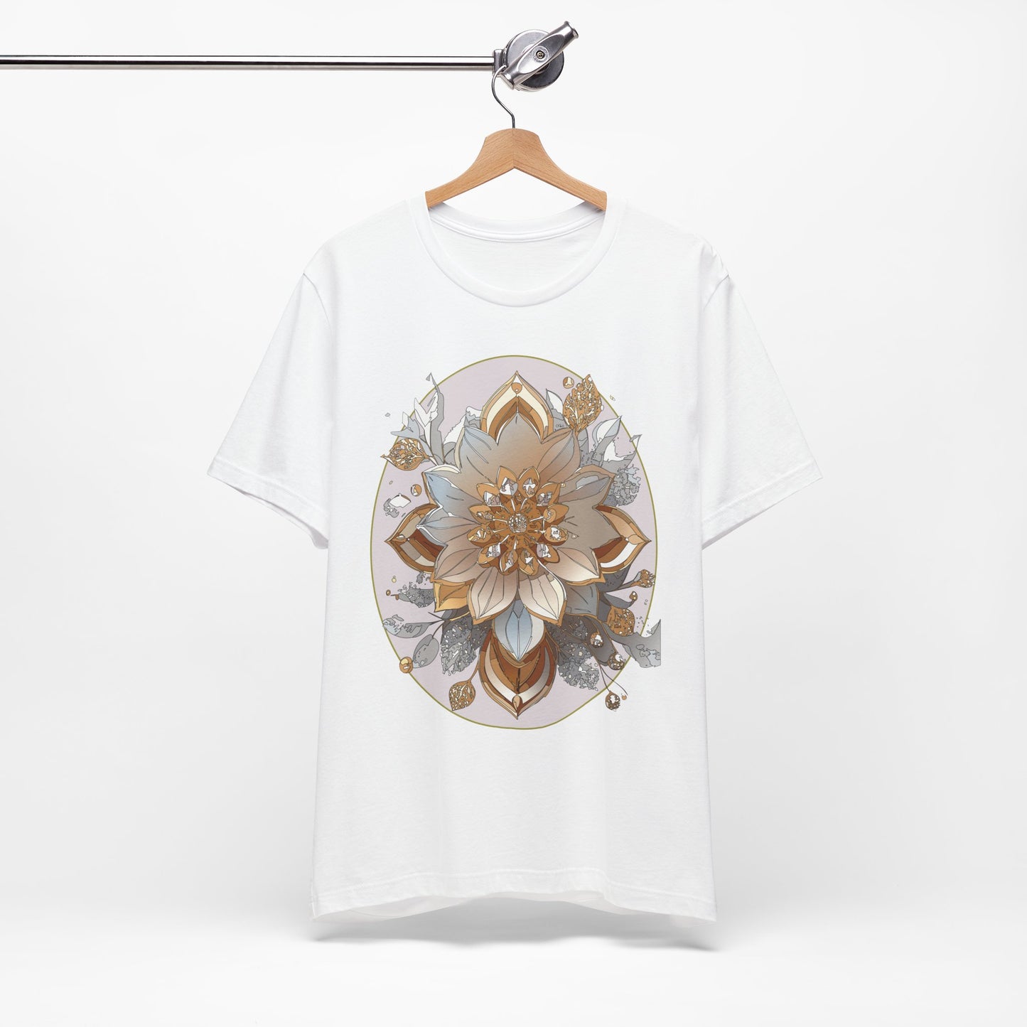 Floral Shirt, Flower Shirt, Tee Shirt with Antique Flower