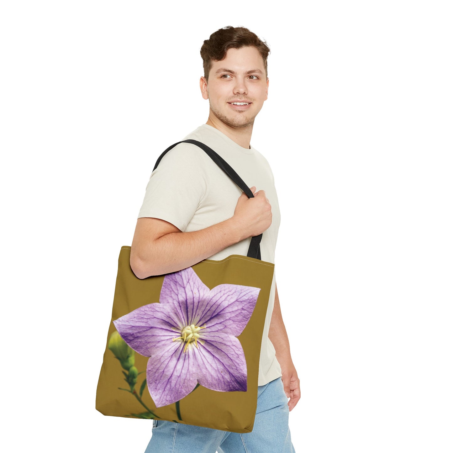 Canvas Bag with Floral Prints