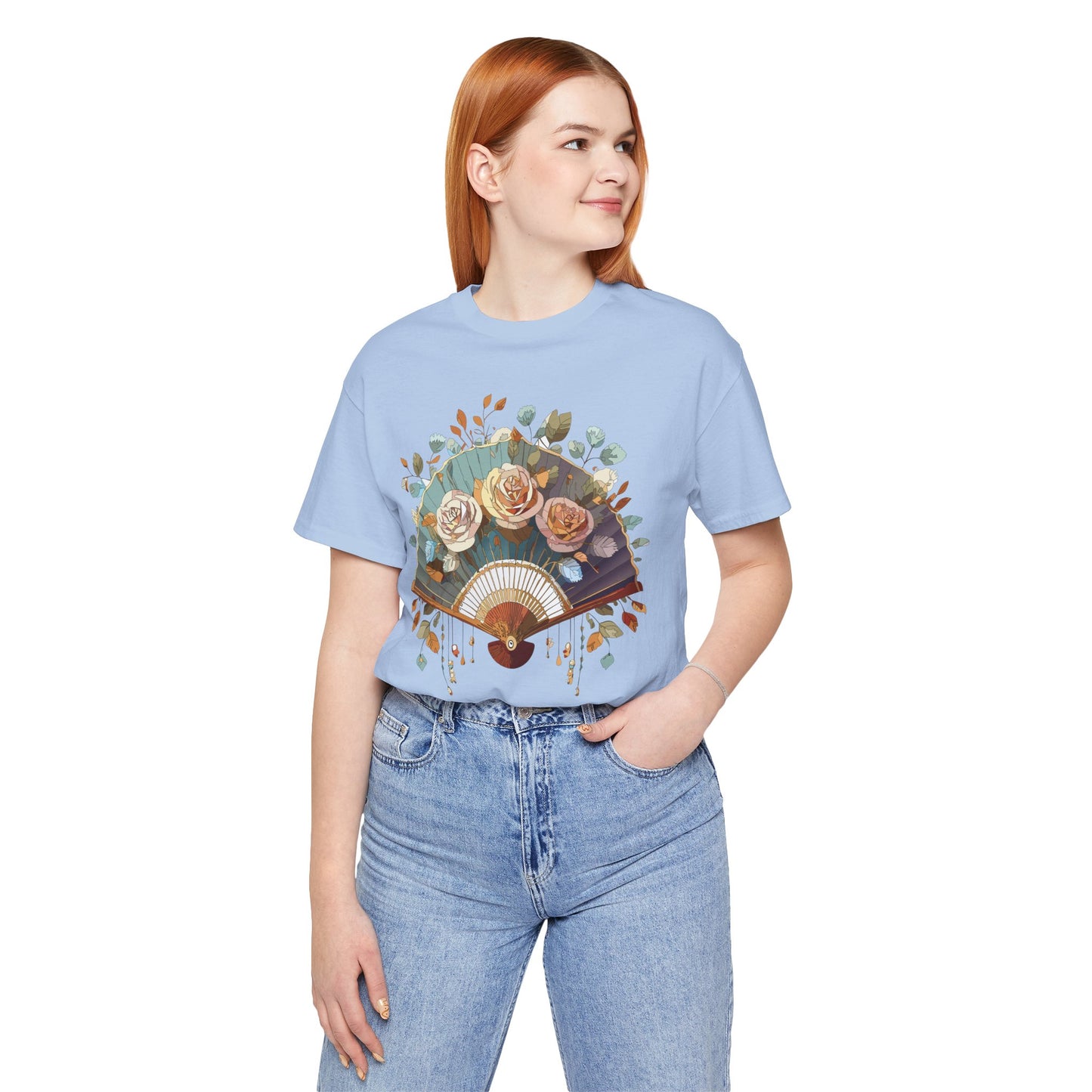 Fan shirt, Shirt with Fan, Tee Shirt with Gold Blower