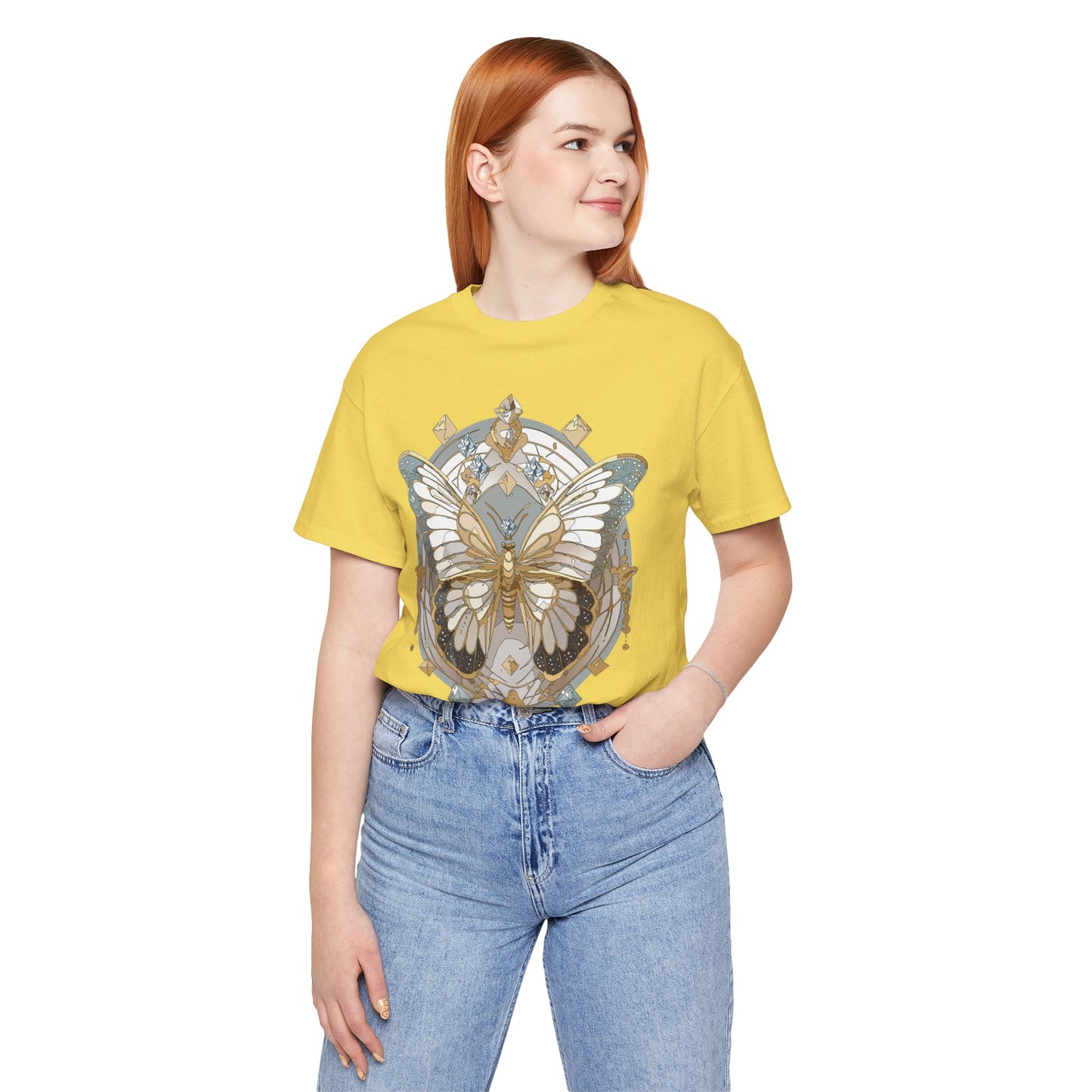Butterfly Shirt, Shirt with Butterfly, Tee Shirt with Antique Butterfly