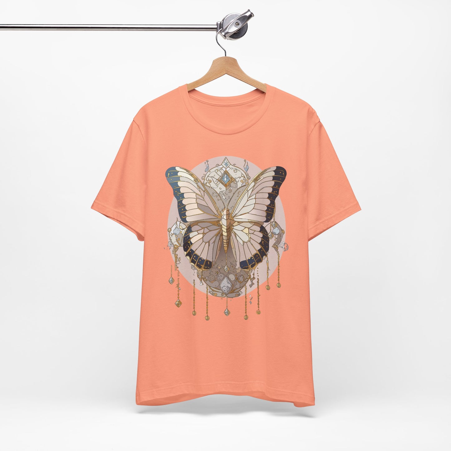 Butterfly Shirt, Shirt with Butterfly, Tee Shirt with Antique Butterfly
