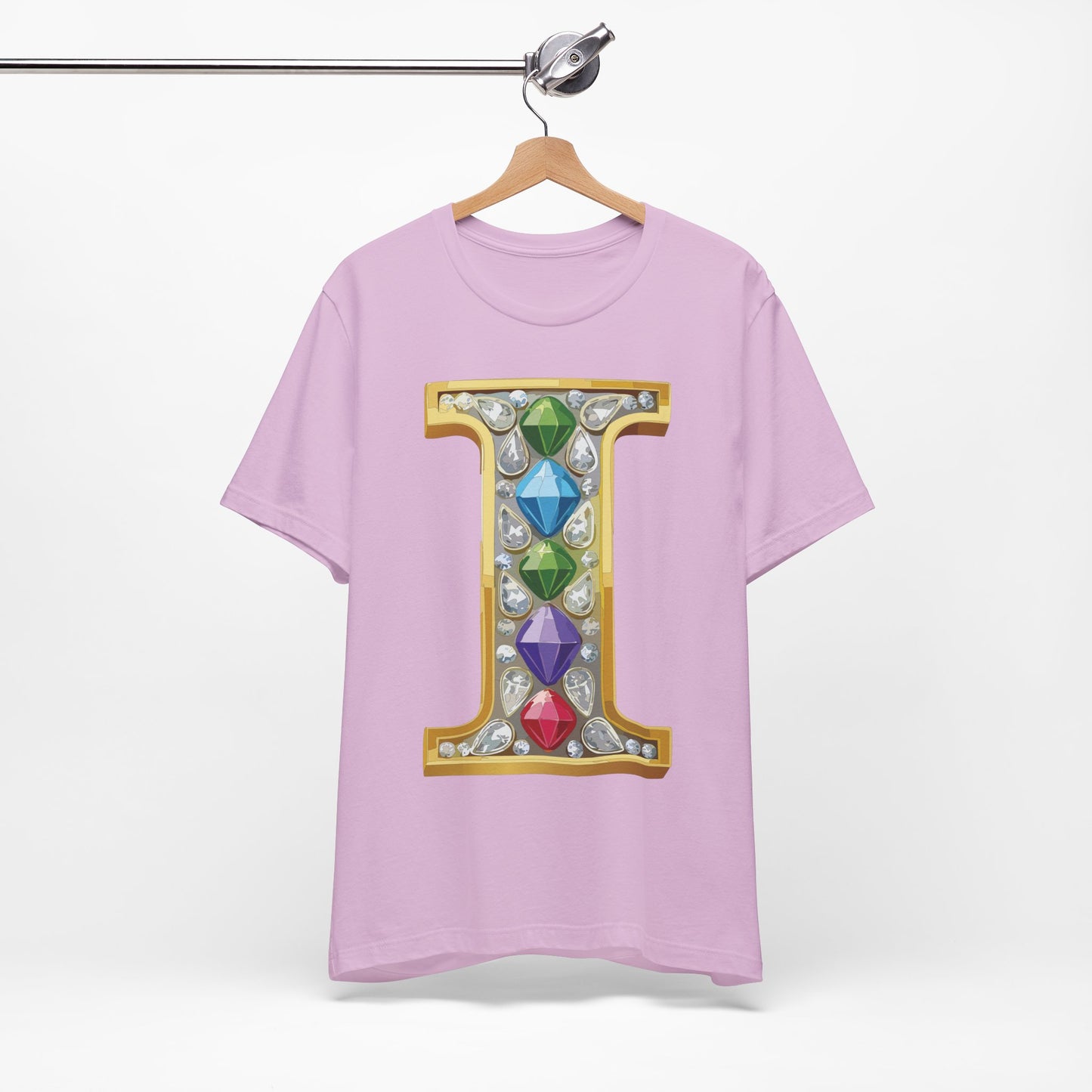 Letter Shirt, Shirt with Letters, Tee Shirt with Gold Letter, Shirt with Antique Letters