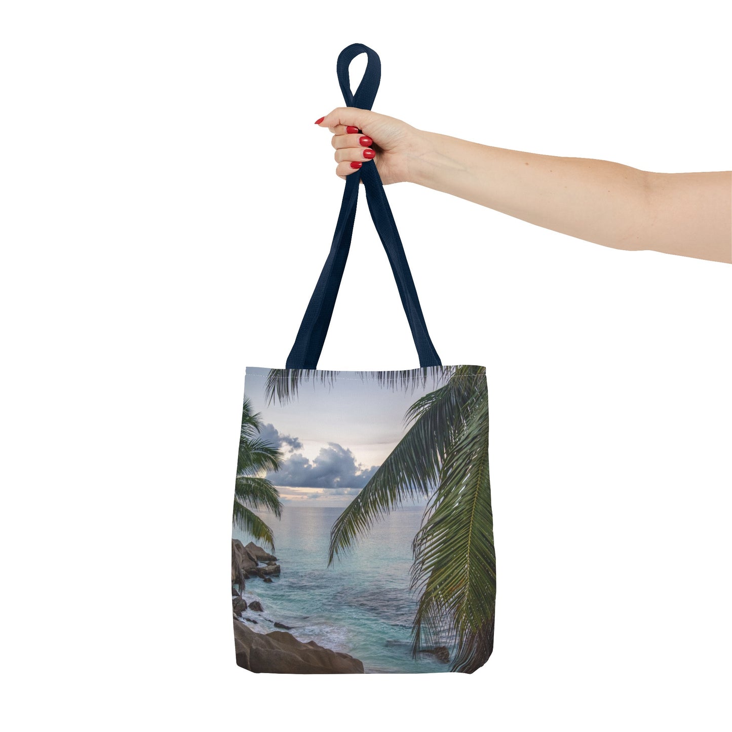 Canvas Bag with Beach Prints