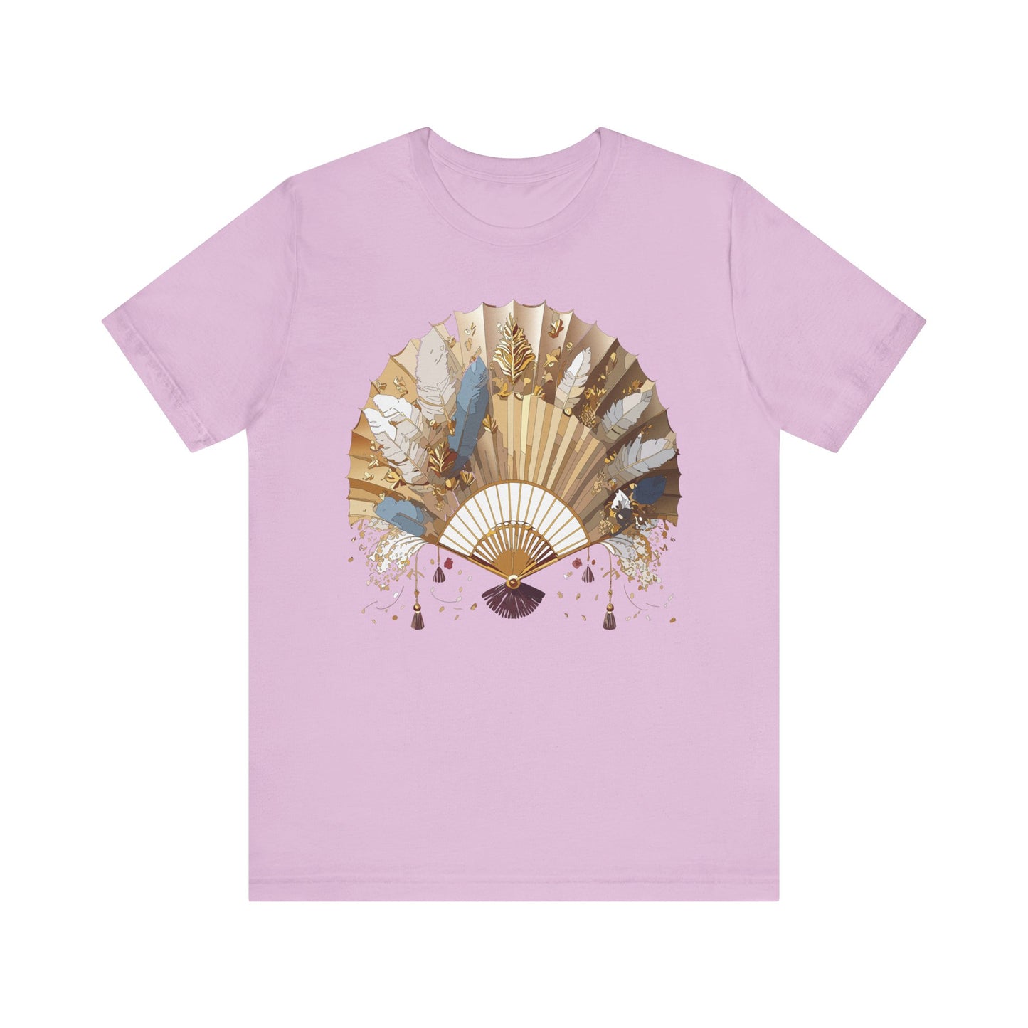 Fan shirt, Shirt with Fan, Tee Shirt with Gold Blower