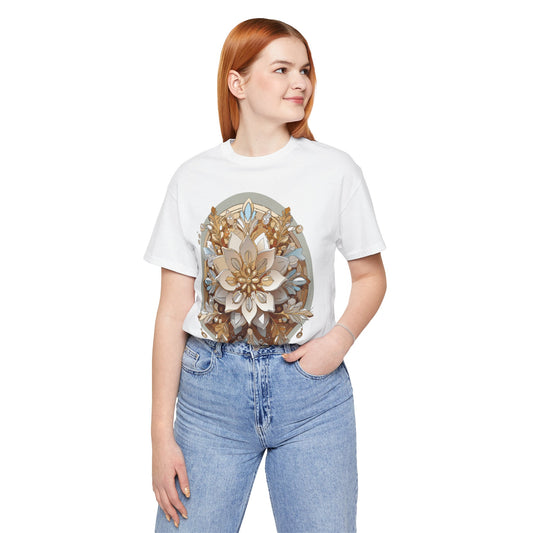 Floral Shirt, Flower Shirt, Tee Shirt with Antique Flower