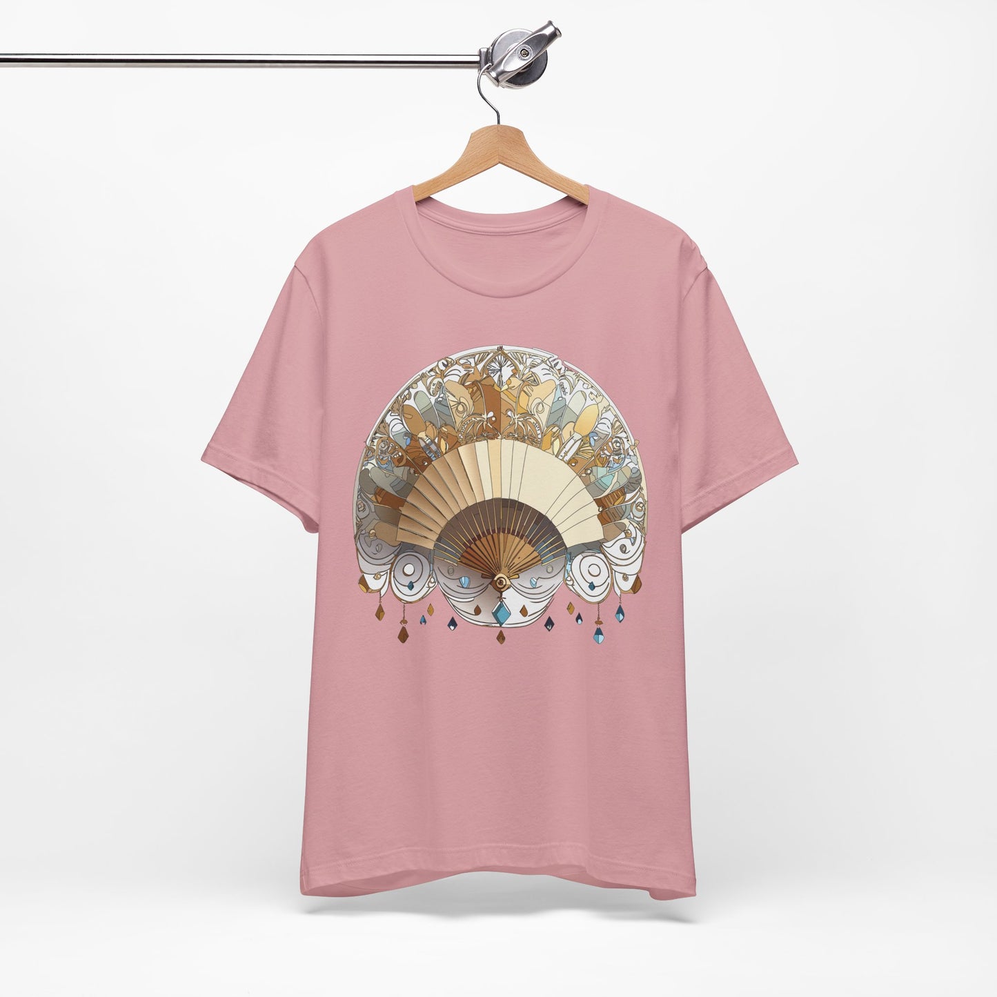 Fan shirt, Shirt with Fan, Tee Shirt with Gold Blower