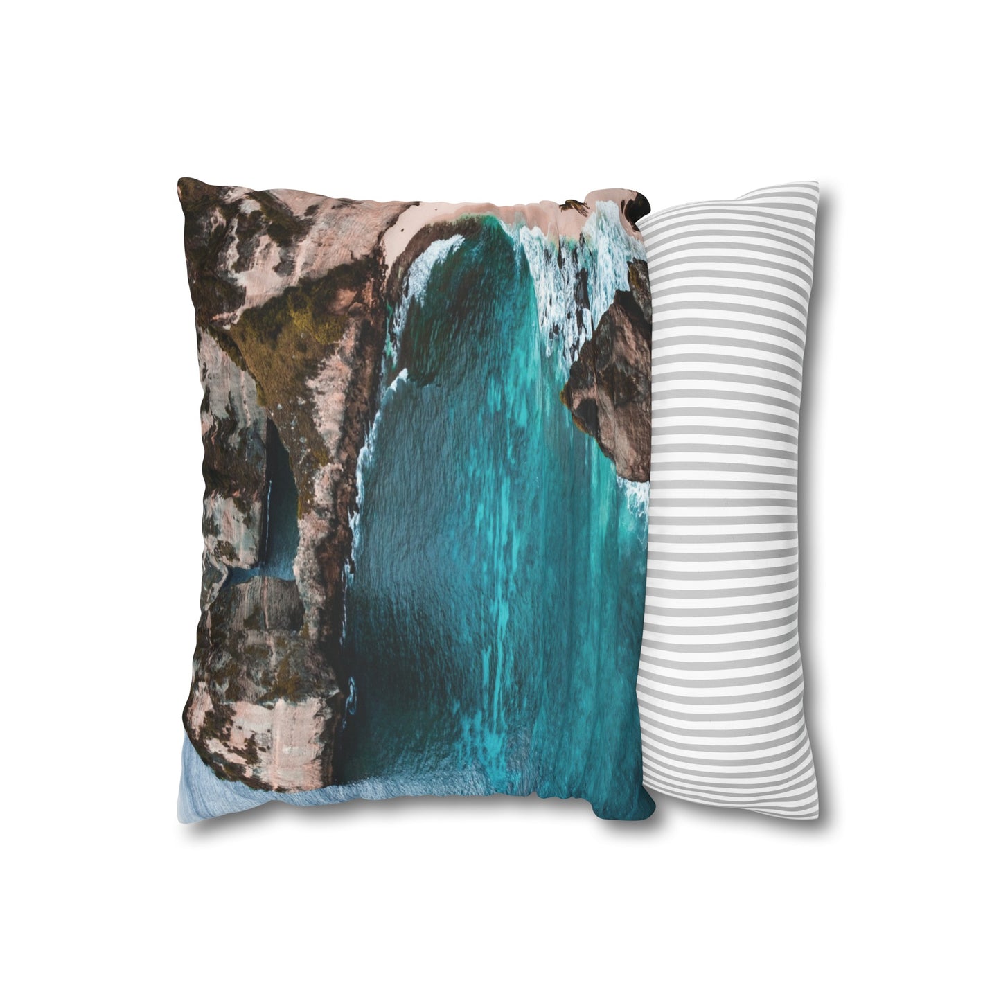 Beach Faux Suede Square Pillowcase