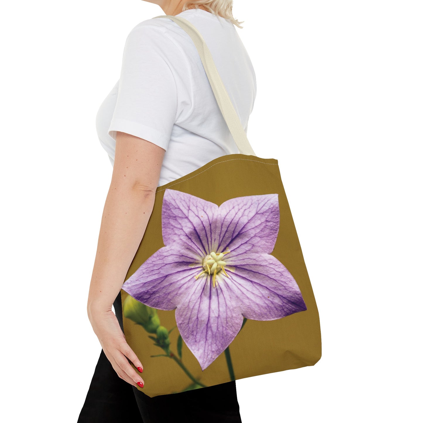 Canvas Bag with Floral Prints