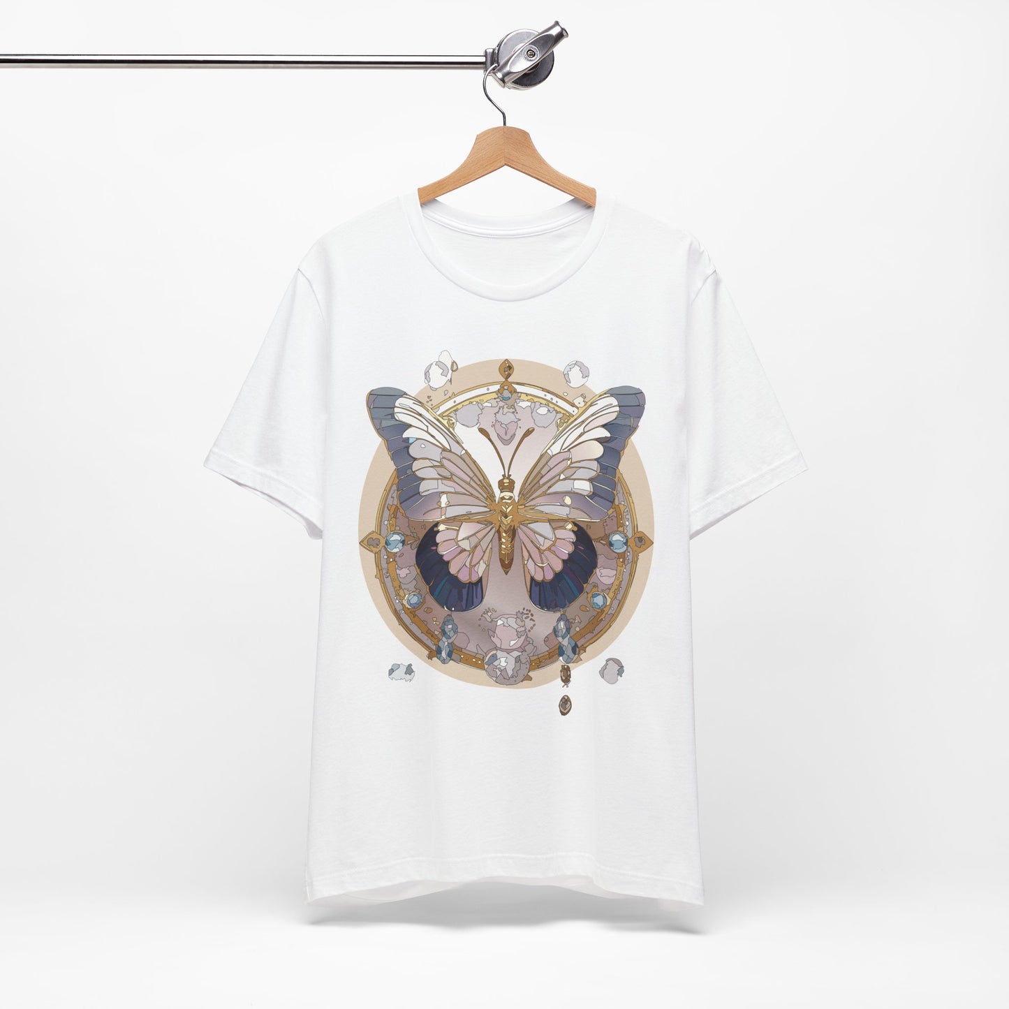 Butterfly Shirt, Shirt with Butterfly, Tee Shirt with Antique Butterfly