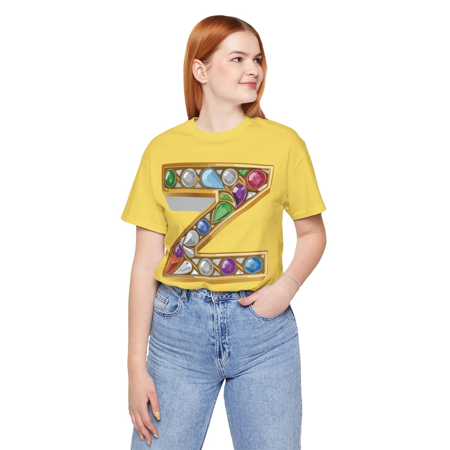 Letter Shirt, Shirt with Letters, Tee Shirt with Gold Letter, Shirt with Antique Letters