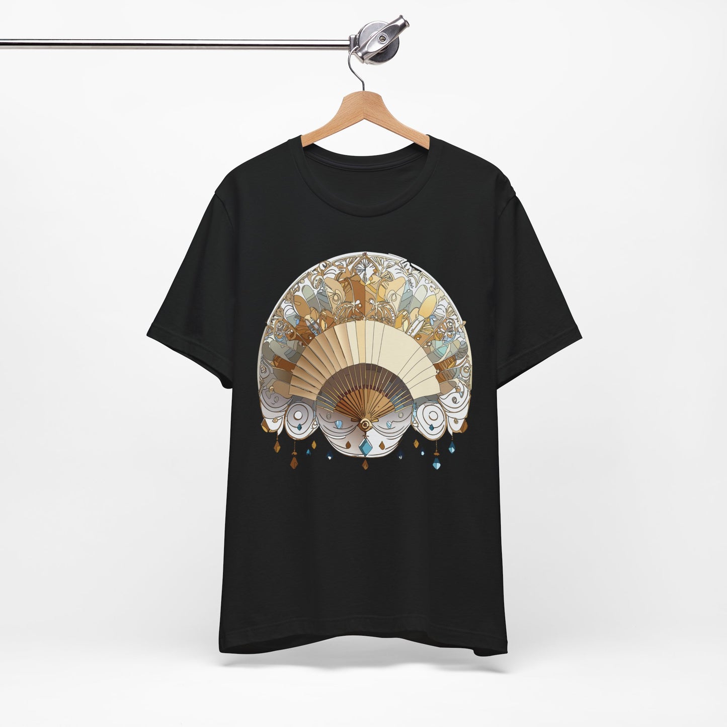 Fan shirt, Shirt with Fan, Tee Shirt with Gold Blower