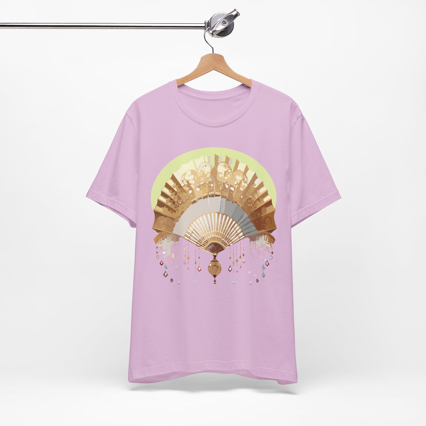 Fan shirt, Shirt with Fan, Tee Shirt with Gold Blower