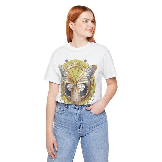 Butterfly Shirt, Shirt with Butterfly, Tee Shirt with Antique Butterfly