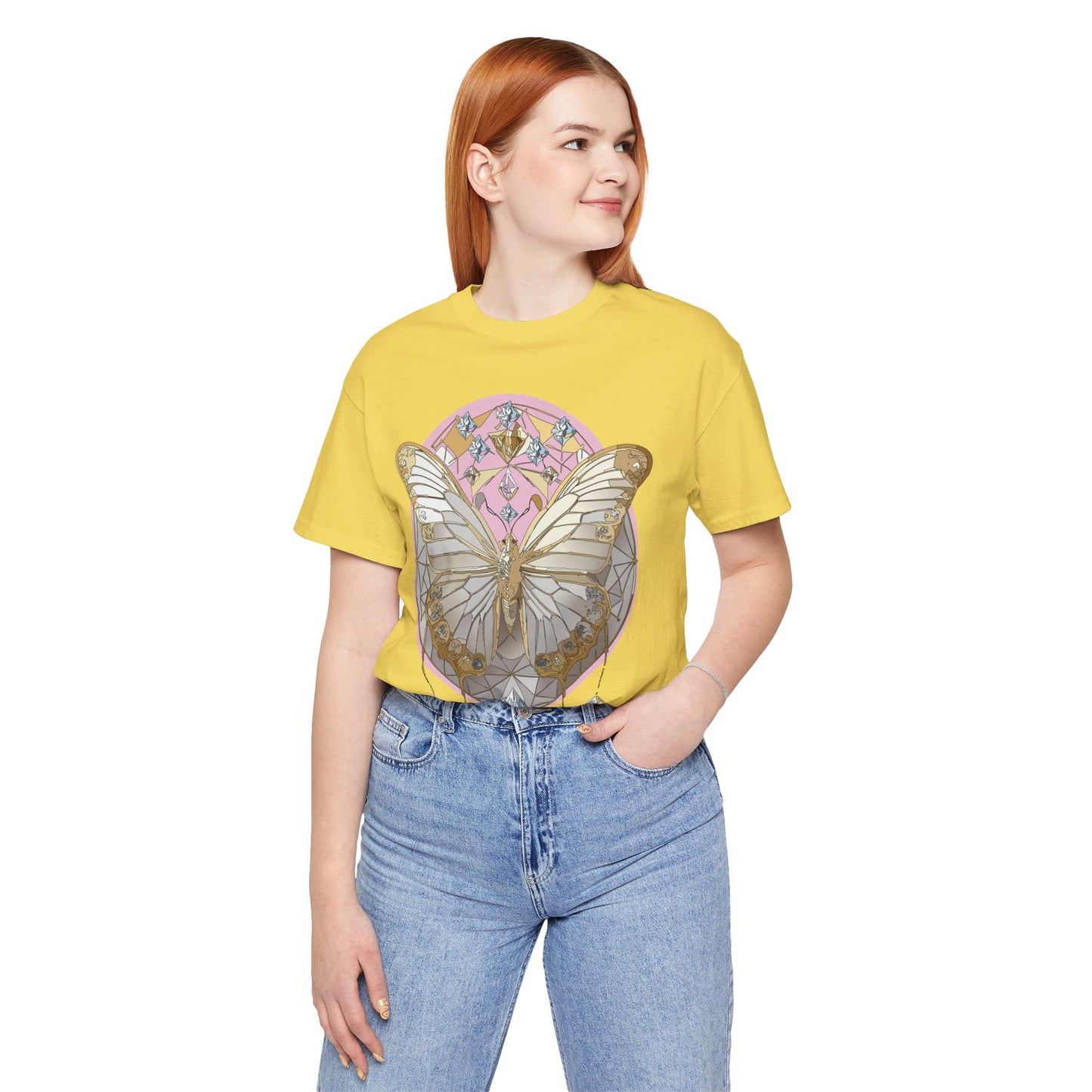 Butterfly Shirt, Shirt with Butterfly, Tee Shirt with Antique Butterfly
