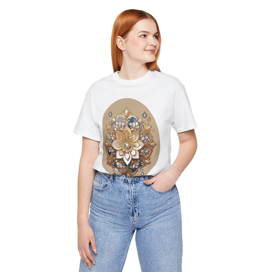 Floral Shirt, Flower Shirt, Tee Shirt with Antique Flower